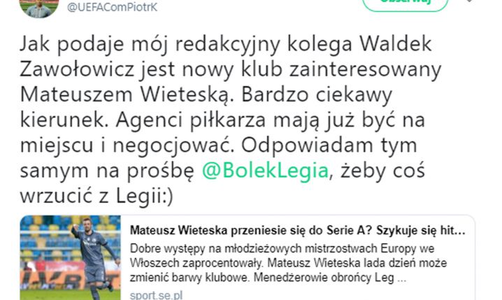 Wieteska blisko transferu do Sampdorii!